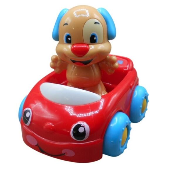 Fisher Price 2014 Laugh & Learn Puppy's Learning Car BJG26 Sound Works Red - Picture 1 of 8